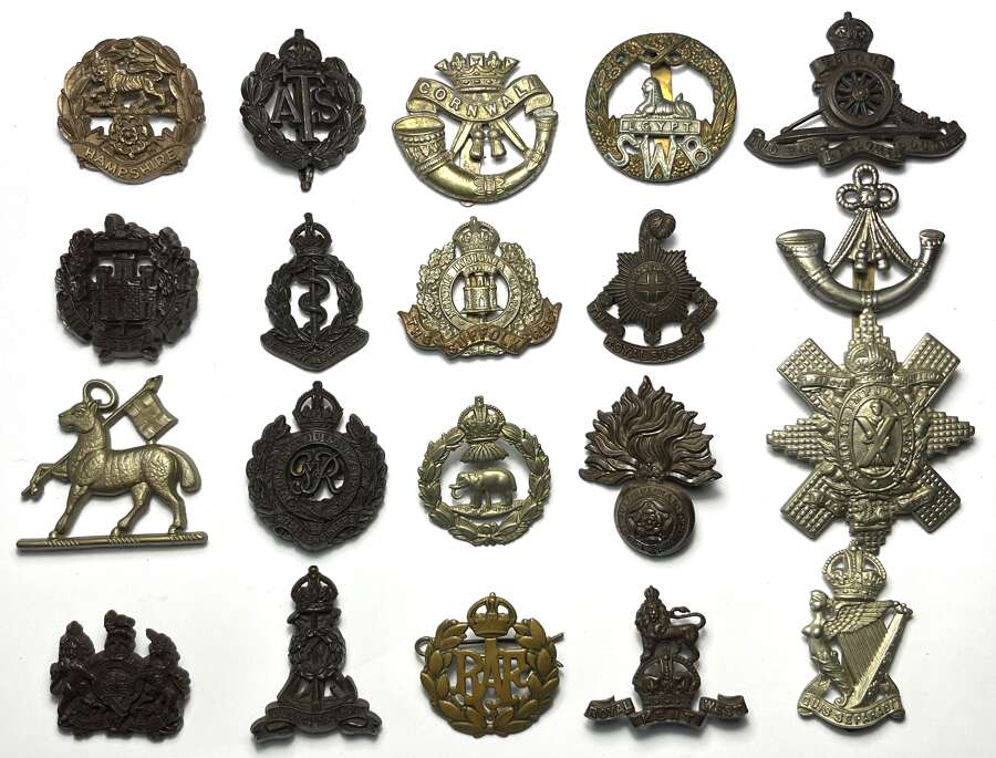 Cap Badges, Metal & Plastic