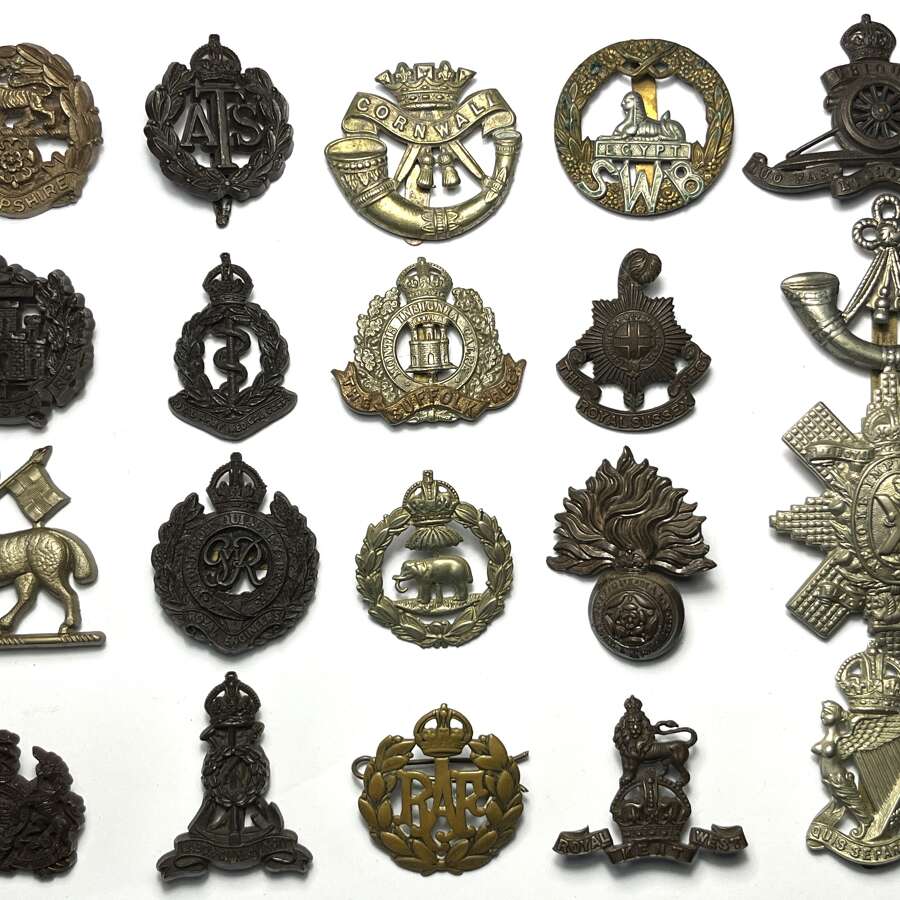 Cap Badges, Metal & Plastic