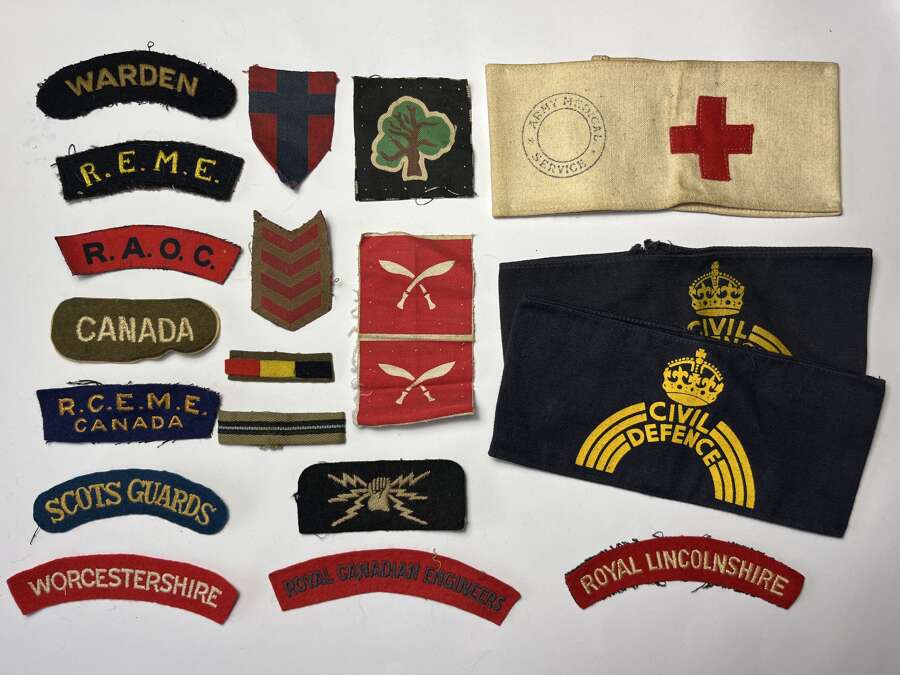 Cloth Insignia, Cloth Armbands, Pips, Etc