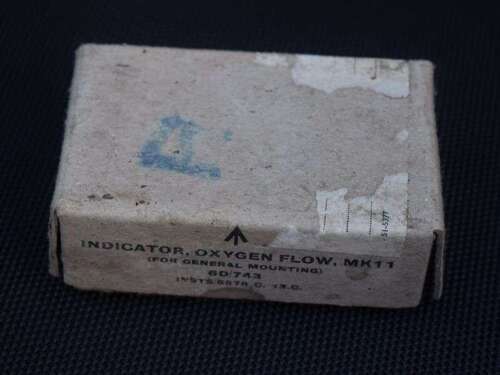 46) WW2 RAF Oxygen Flow Indicator MKII, 6D/743 In Original Box