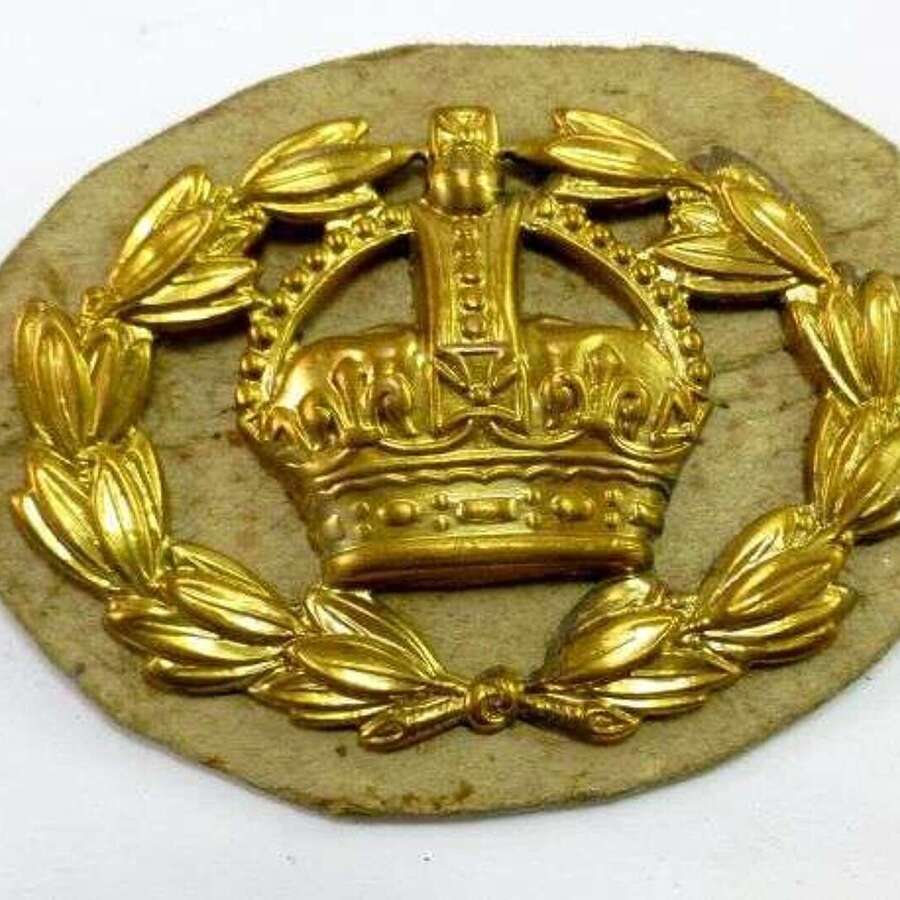 WW1 WW2 British Army Warrant Officers Brass Crown