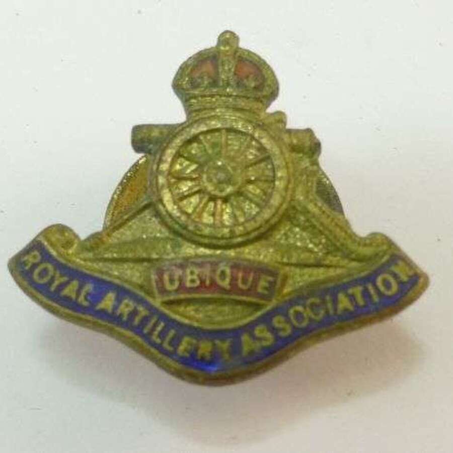 WW1 WW2 Royal Artillery Association Lapel Badge