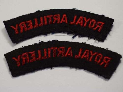 Original WW2 Royal Artillery Cloth Shoulder Titles