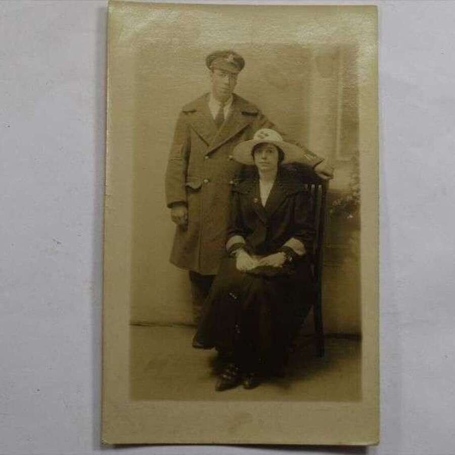 36 WW1 Photograph Post Card Injured Man & Girlfriend Royal Artillery