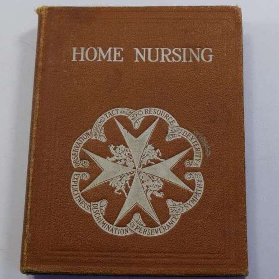 10) Original 1926 Dated St John Ambulance Home Nursing Handbook