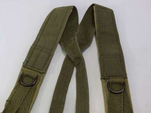 173) Good Clean Original US Army M-1943 Issue Padded Suspender Braces
