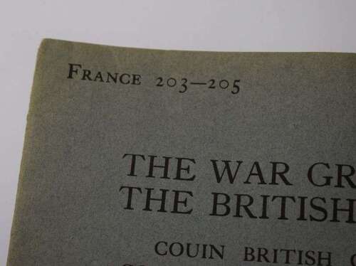 59) Original 1925 War Graves of the British Empire Booklet France 203-205