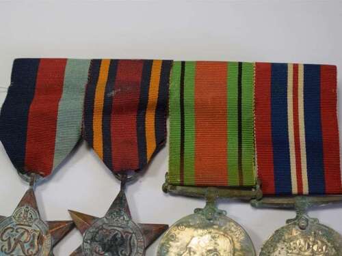 75) Dirty Tatty As Found WW2 British Medal Group of 4