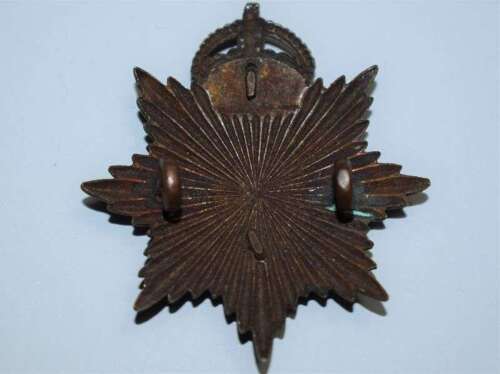 133) Excellent Original WW1 British Army Service Corps Officers Bronze Cap Badge