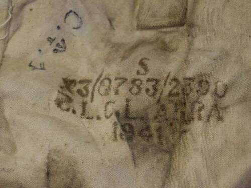 121) Excellent Original WW2 Indian Made Horse/Mule Nose Bag Dated 1941