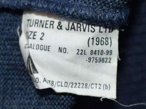 136) Mint 1960s Sealed Pattern Cardigan Blue Grey/Nylon for WRAF