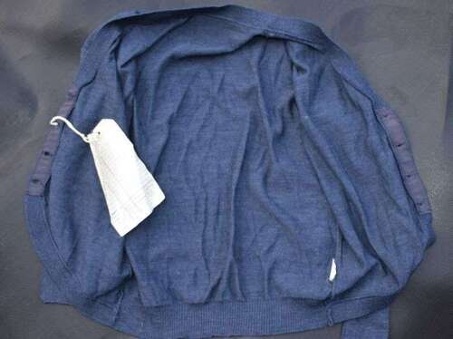 136) Mint 1960s Sealed Pattern Cardigan Blue Grey/Nylon for WRAF