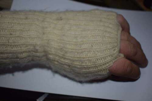 160) WW2 Era British Military Issue Fingerless Wrist Warmers
