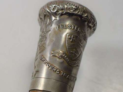 114) Lovely Early Victorian-WW1 Felstead School OTC Officers Walking Cane