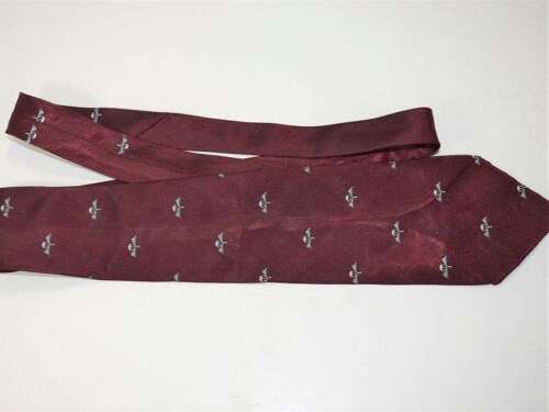 59) Excellent Original WW2 – 1950s Parachute Regiment Maroon Tie