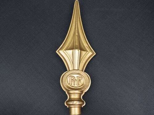 52) Original WW1 WW2 French RF Flag Pole Finial Flag Pole Top