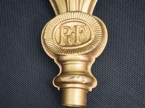 52) Original WW1 WW2 French RF Flag Pole Finial Flag Pole Top