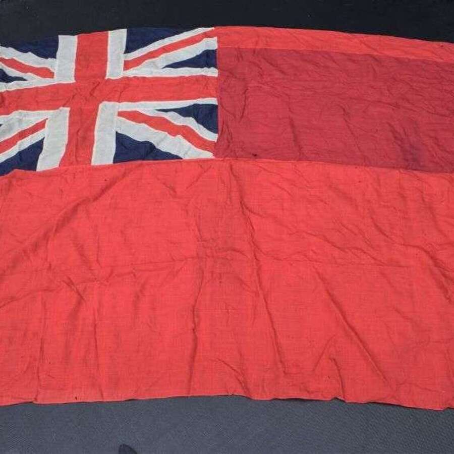 94) Excellent Original Large WW1 WW2 Merchant Navy Red Ensign Ships Flag