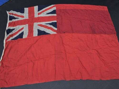 94) Excellent Original Large WW1 WW2 Merchant Navy Red Ensign Ships Flag
