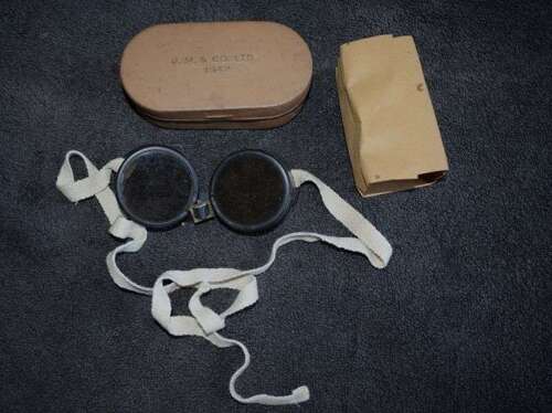 36) Excellent Original Unissued WW2 Indian Made DR Goggles J.M&Co Ltd 1942