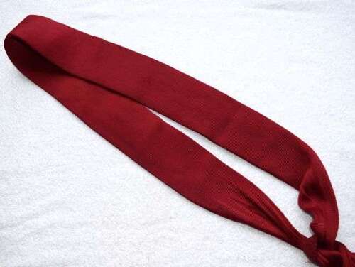 55) Lovely Victorian British Army Maroon Waist Sash with 2 Tassels By Jones & Co
