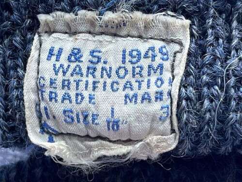 72) Original WW2 Pattern RAF Issue Airman's Blue/Grey Woolen Socks Dated 1949 Some Damage