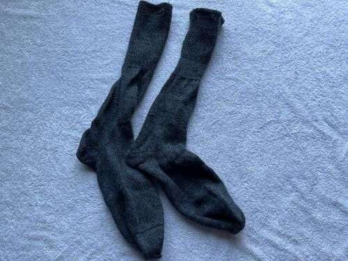 72) Original WW2 Pattern RAF Issue Airman's Blue/Grey Woolen Socks Dated 1949 Some Damage