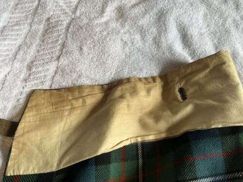 54) Excellent Original Early Post WW2 Scottish Regiments Officers Tartan Kilt Named & Dated 1950