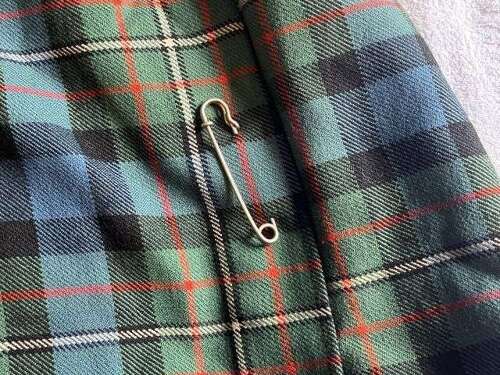 54) Excellent Original Early Post WW2 Scottish Regiments Officers Tartan Kilt Named & Dated 1950