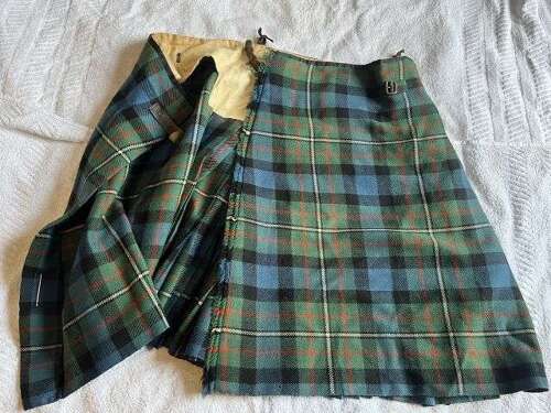 54) Excellent Original Early Post WW2 Scottish Regiments Officers Tartan Kilt Named & Dated 1950