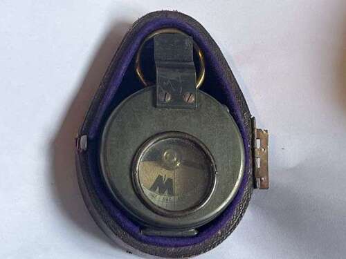 73) Lovely Original Early Boer War- WW1 British Officers Prismatic Compass & Fitted Case