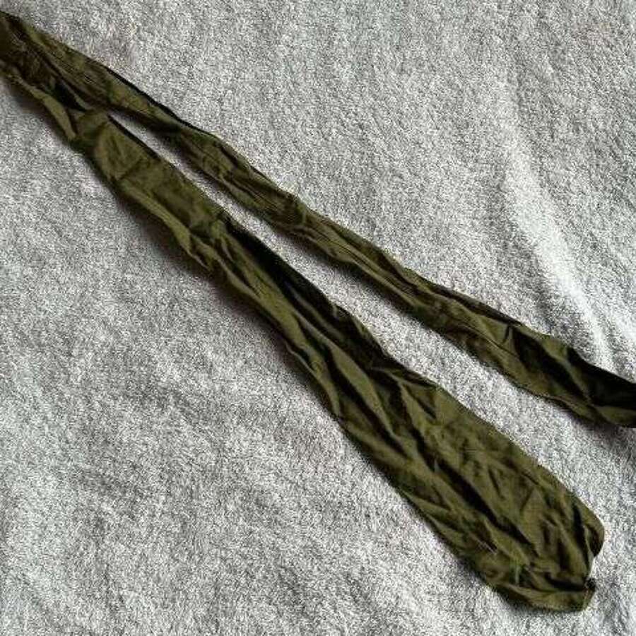 140) Mint Original WW2 British Army Issue Green Neck Tie Dated 1946