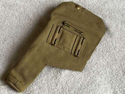 142) Nice Original Unissued WW2 British Army P37 Web Pistol Holster MW&S Ltd 1943