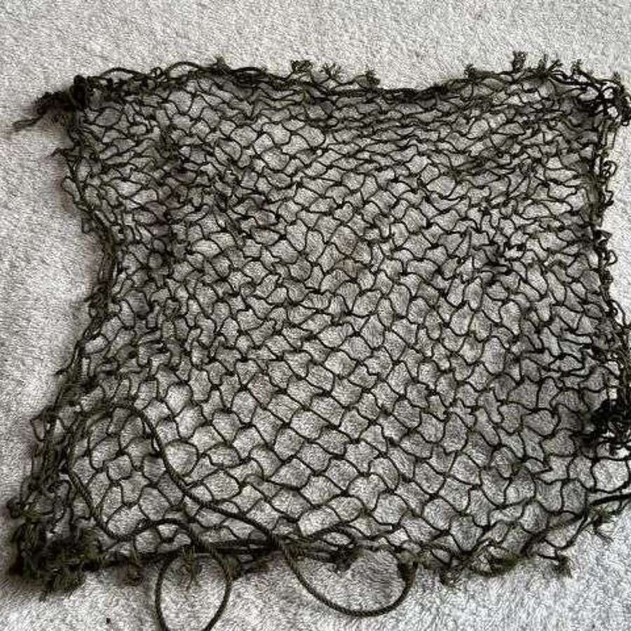 157) Near Mint Original WW2 British Army String Tommy Helmet Net