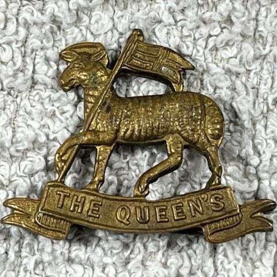 58) Excellent Original WW1 WW2 Sweetheart Brooch The Queen&rsquo;s Royal West Surrey Regiment