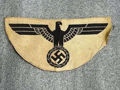 12) Excellent Original Uniform Removed WW2 German Army Sports Vest Eagle