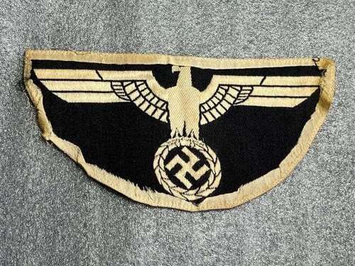 12) Excellent Original Uniform Removed WW2 German Army Sports Vest Eagle