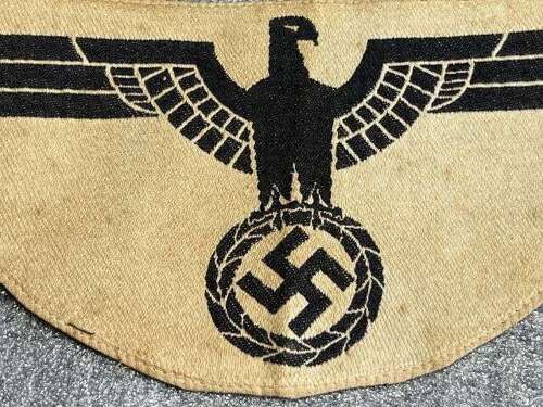 12) Excellent Original Uniform Removed WW2 German Army Sports Vest Eagle