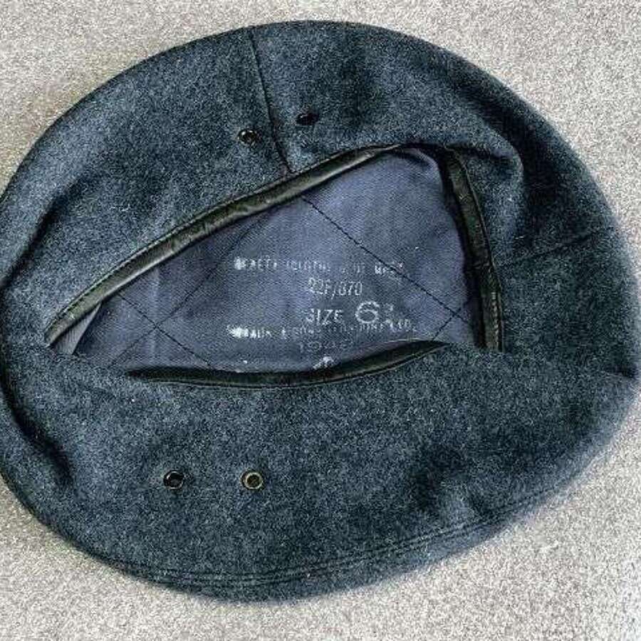 6) Mint Unissued Dusty WW2 Pat? RAF & ROC Issue Blue Grey Beret 22F/870 Dated 1948