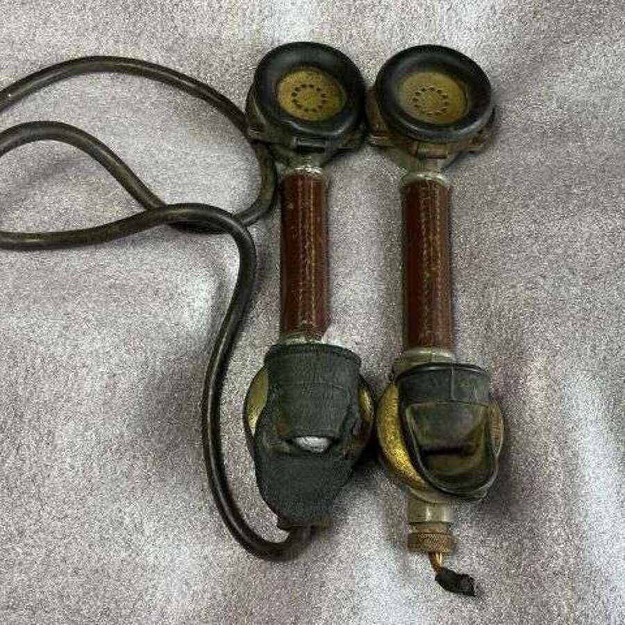 102) Nice Early WW1? Royal Navy High Quality Telephone Handsets Admiralty Pattern Marked