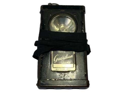 31) Excellent Original 1920s-1930s British Police Traffic Guardian Lamp