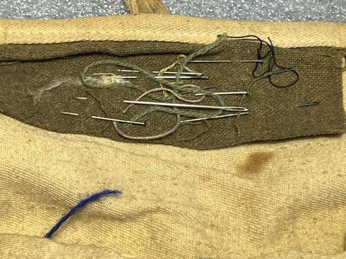 85) Good Used Original WW2 British Military Housewife Sewing Kit Named Numbered To A Woman