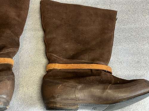 91) Excellent Clean Original WW2 RAF 1941 Pattern Flying Boots In A Size 9