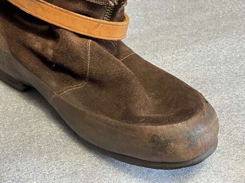 91) Excellent Clean Original WW2 RAF 1941 Pattern Flying Boots In A Size 9