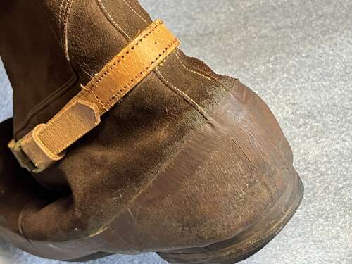 91) Excellent Clean Original WW2 RAF 1941 Pattern Flying Boots In A Size 9
