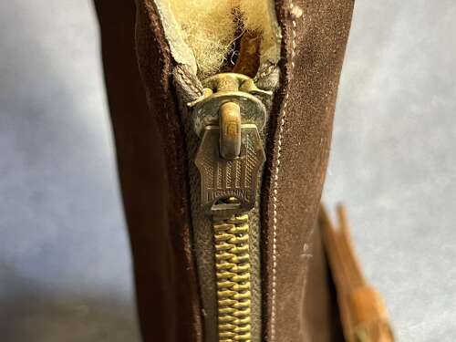 91) Excellent Clean Original WW2 RAF 1941 Pattern Flying Boots In A Size 9
