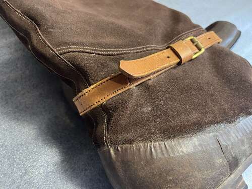 91) Excellent Clean Original WW2 RAF 1941 Pattern Flying Boots In A Size 9