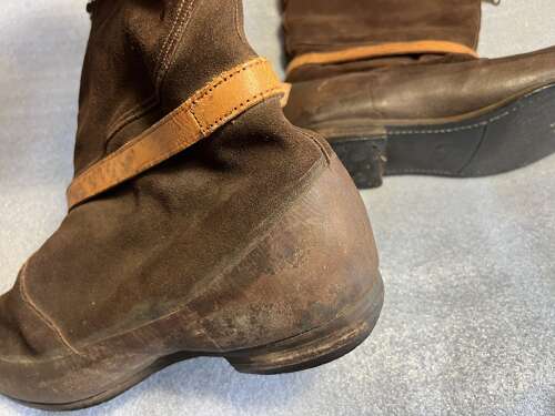 91) Excellent Clean Original WW2 RAF 1941 Pattern Flying Boots In A Size 9