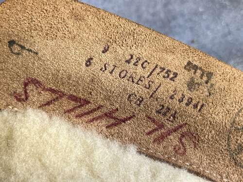 91) Excellent Clean Original WW2 RAF 1941 Pattern Flying Boots In A Size 9