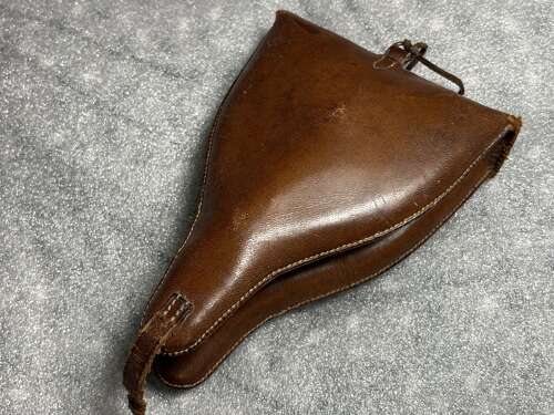 112) Very Nice 1930s British Cavalry Officers Removeable Spurs & 1934 Dated Leather Case
